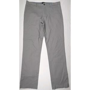 Banana Republic Aiden Chino Slim Cotton Pant Mens 36x34 Gray